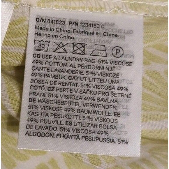 H&M Flounce Trim Sundress Sz L Vibrant Bright Yellow Beachy Boho Cottagecore NWT - Picture 9 of 9